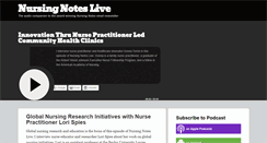 Desktop Screenshot of nursingnoteslive.com