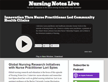 Tablet Screenshot of nursingnoteslive.com